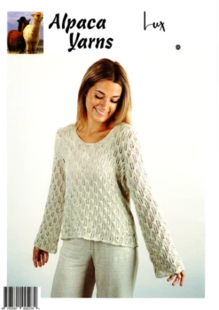 Alpaca Yarns Fusion - 2013 Lacy Sweater - Knitting Pattern / Kit