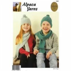 Alpaca Yarns 1541 Cable Beanie & Scarf - Knitting Pattern