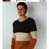 Alpaca Yarns Knitting Pattern 1551 - Man's Texture Stripe Sweater -Cheap Knitting Needles Store ay1551 1xnwwvs4.zrt