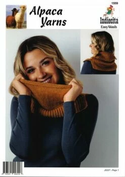 Alpaca Yarns 1559 Neck Warmer - Knitting Pattern