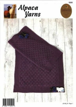Alpaca Yarns Knitting Pattern 1935 - Baby Flower Bud Blanket