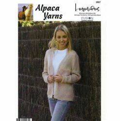 Alpaca Yarns 2007 Eyelet Cardigan - Knitting Pattern