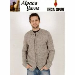 Alpaca Yarns 2622 Man's Rib Cardigan - Knitting Pattern