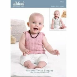 Ashford Knitting Pattern - Ribbed Twist Singlet