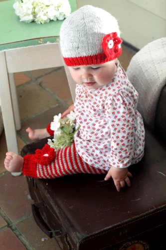 Lisa F BC34 - Anna Rose Hat & Leggings - Knitting Pattern 3 Lisa F BC34 - Anna Rose Hat & Leggings - Knitting Pattern