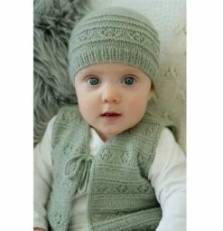 Lisa F Baby Cakes - Faith Vest And Hat - Bc89 Knitting Pattern