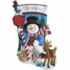 Bucilla Felt Stocking Applique Kit - Santa Stops Here