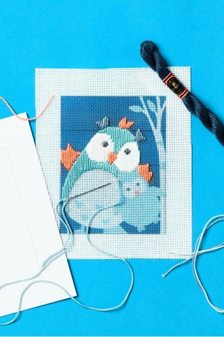 DMC "I Can Stitch!" Filou The Owl Straight Stitch Kit 3 DMC "I Can Stitch!" Filou The Owl Straight Stitch Kit