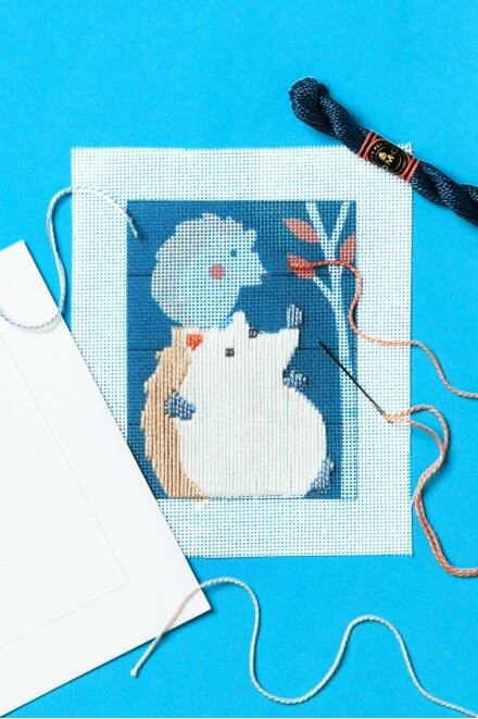 DMC "I Can Stitch!" Zebulon The Hedgehog Straight Stitch Kit 5 DMC "I Can Stitch!" Zebulon The Hedgehog Straight Stitch Kit - Image 3