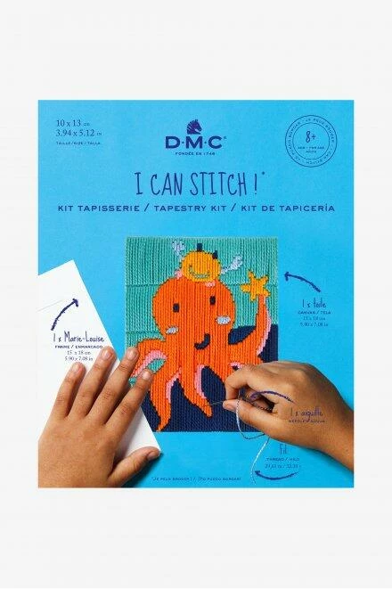DMC "I Can Stitch!" Amelia The Octopus - Straight Stitch 3 DMC "I Can Stitch!" Amelia The Octopus - Straight Stitch