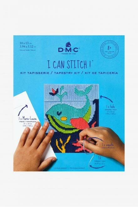 DMC "I Can Stitch!" Mylene The Whale - Straight Stitch 3 DMC "I Can Stitch!" Mylene The Whale - Straight Stitch