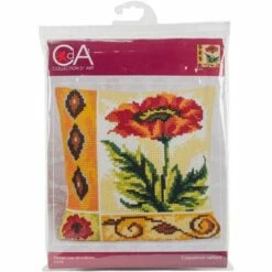 Collection D'Art Needlepoint Cushion Kit - Coquelicot Vaillant -Cheap Knitting Needles Store cda 5016 1 p1vzwplf.npw