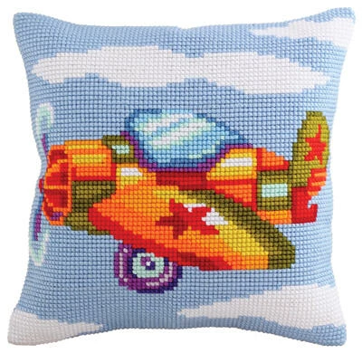 Collection D'Art Needlepoint Cushion Kit - Fly Boy 3 Collection D'Art Needlepoint Cushion Kit - Fly Boy