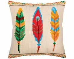 Collection D'Art Needlepoint Cushion Kit - Plumelets For Dreamcatcher