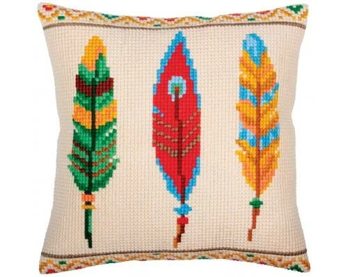 Collection D'Art Needlepoint Cushion Kit - Plumelets For Dreamcatcher 3 Collection D'Art Needlepoint Cushion Kit - Plumelets For Dreamcatcher