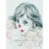 Collection D'Art Tapestry Canvas 40X50 Clown Face -Cheap Knitting Needles Store da10186 2aonwucq.1qp