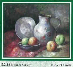 Collection D'Art Tapestry Canvas 40X50 Jug & Fruit