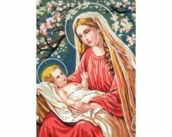 Collection D'Art Tapestry Canvas 40X50 Madonna & Child