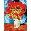 Collection D'Art Tapestry Canvas 40X50 Vase Of Poppies-Van Gogh -Cheap Knitting Needles Store da10386 jr0fjkut.vxn