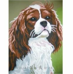 Collection D'Art Tapestry Canvas 40X50 Spaniel