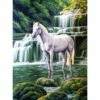 Collection D'Art Tapestry Canvas 40X50 Horse At Waterfall -Cheap Knitting Needles Store da10428 ej5ej30j.cxw