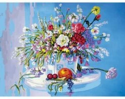 Collection D'Art Tapestry Canvas 40X50 Floral Arrangement