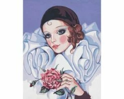 Collection D'Art Tapestry Canvas 50X60 Columbine