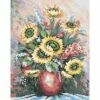 Collection D'Art Tapestry Canvas 50X60 Vase Of Sunflowers -Cheap Knitting Needles Store da11461 3sttukzr.trk