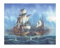 Collection D'Art Tapestry Canvas 50X60 Battleships