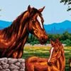 Collection D'Art Tapestry Canvas 50X60 Mare & Pony 2 Collection D'Art Tapestry Canvas 50X60 Mare & Pony -Cheap Knitting Needles Store da11494 ila3bt3d.sks