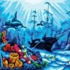 Collection D'Art Tapestry Canvas 50X60 Underwater Shipwreck -Cheap Knitting Needles Store da11519 zzwtukol.obz