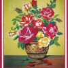 Collection D'Art Tapestry Canvas 50X60 Vase With Purple/Yellow Roses -Cheap Knitting Needles Store da11540 nhxlmgvo.uxt