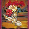 Collection D'Art Tapestry Canvas 50X60 Feather Pen & Flowers -Cheap Knitting Needles Store da11541 szardcuw.pwi