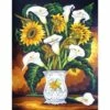 Collection D'Art Tapestry Canvas 50X60 Arum Lilies & Sunflowers -Cheap Knitting Needles Store da11558 mterhmhj.4fb
