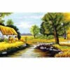 Collection D'Art Tapestry Canvas 40X60 River Scene - Summer -Cheap Knitting Needles Store da11564 dwvbgmtf.apr