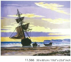 Collection D'Art Tapestry Canvas 50X60 Smugglers Cove