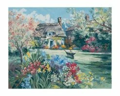 Collection D'Art Tapestry Canvas 50X60 Chaplain'S Garden