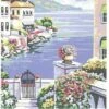 Collection D'Art Tapestry Canvas 50X60 Mediterranean Seascape -Cheap Knitting Needles Store da11848 oh4i0kzg.son