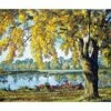 Collection D'Art Tapestry Canvas 60X80 River Scene -Cheap Knitting Needles Store da12978 v1mdbirb.sgv