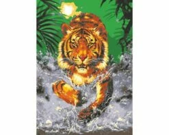 Collection D'Art Tapestry Canvas 60X80 Tiger