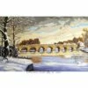 Collection D'Art Tapestry Canvas 60X110 Bridge In Winter -Cheap Knitting Needles Store da13981 j3ww35on.lw0