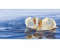 Collection D'Art Tapestry Canvas 60X110 Swans