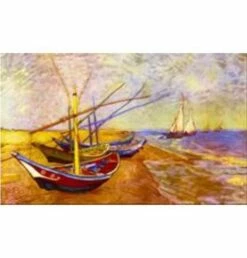Collection D'Art Tapestry Canvas 60X90 Boats Of Saintes-Maries