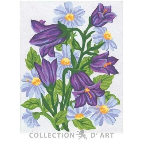 Collection D'Art Tapestry Canvas 20X25 Bunch Purple Flowers 3 Collection D'Art Tapestry Canvas 20X25 Bunch Purple Flowers