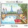 Collection D'Art Tapestry Canvas 20X25 Eifel Tower