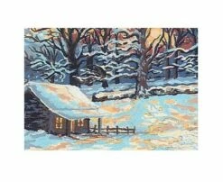 Collection D'Art Tapestry Canvas 20X25 Winter Scene