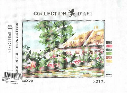 Collection D'Art Tapestry Canvas 20X25 Cottage Garden 3 Collection D'Art Tapestry Canvas 20X25 Cottage Garden