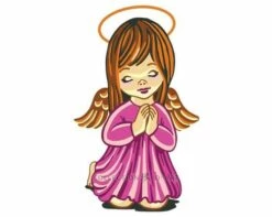 Collection D'Art Tapestry Canvas 30X40 Girl Angel