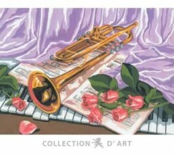 Collection D'Art Tapestry Canvas 30X40 Trumpet