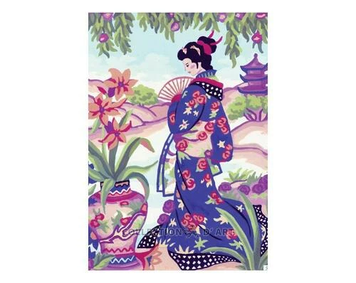 Collection D'Art Tapestry Canvas 30X40 Japanese Lady 3 Collection D'Art Tapestry Canvas 30X40 Japanese Lady